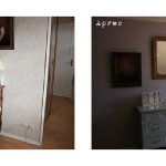 Chambre principale : meubles relookés Avant/Après